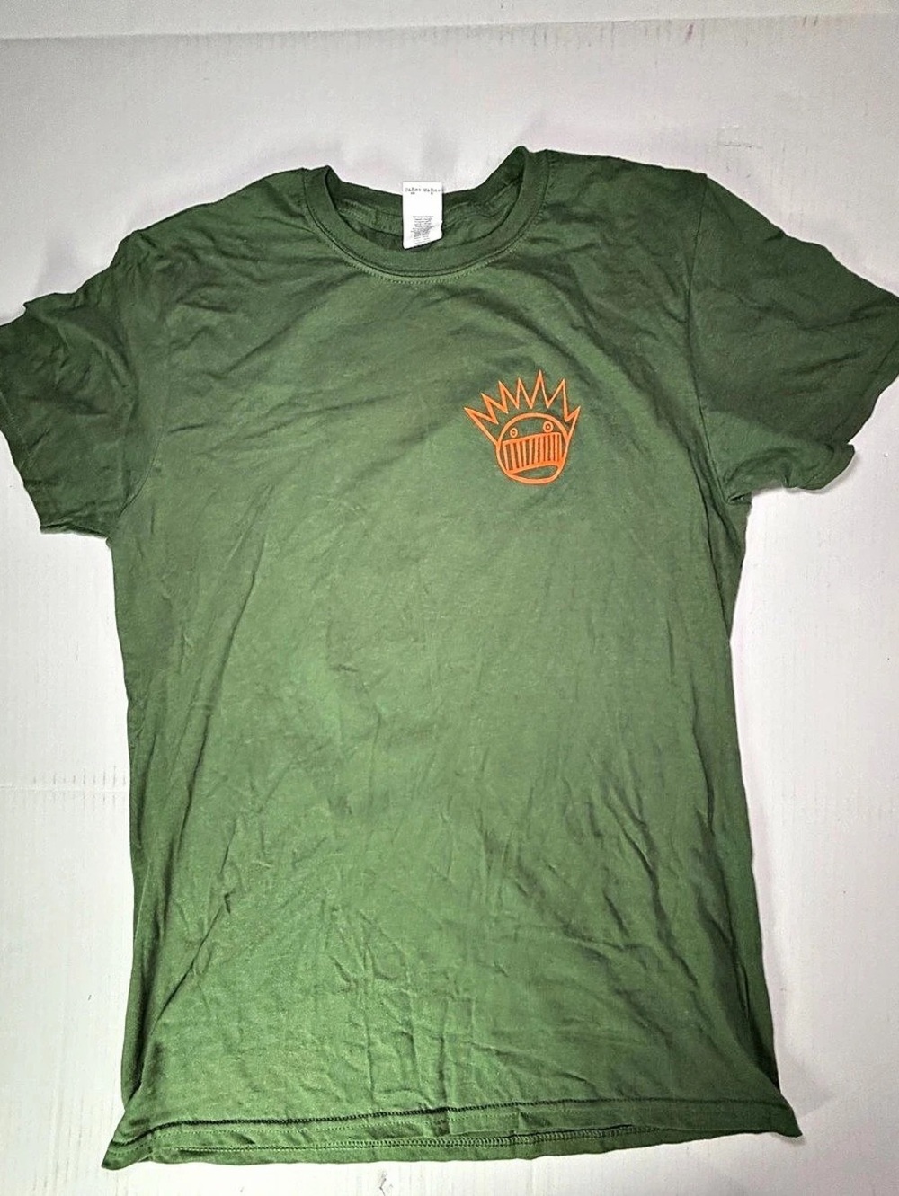 Gildan Ween Softstyle Ring Spun T-Shirt Graphic Tee Green Large